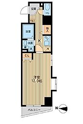 東京メトロ有楽町線 要町駅 徒歩3分の賃貸マンション 7階1Kの間取り