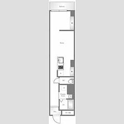 東京メトロ南北線 駒込駅 徒歩8分の賃貸マンション 1階ワンルームの間取り