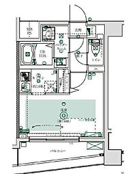 JR京浜東北・根岸線 田端駅 徒歩13分の賃貸マンション 3階1Kの間取り