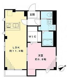 東京メトロ丸ノ内線 池袋駅 徒歩10分の賃貸マンション 2階1LDKの間取り