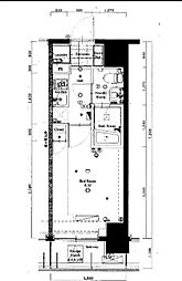 西武有楽町線 練馬駅 徒歩5分の賃貸マンション 10階1Kの間取り
