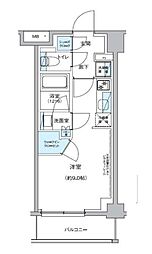 東京メトロ南北線 駒込駅 徒歩2分の賃貸マンション 5階ワンルームの間取り