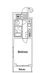 西武池袋線 桜台駅 徒歩7分の賃貸マンション 3階1Kの間取り