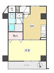 東京メトロ丸ノ内線 池袋駅 徒歩9分の賃貸マンション 2階1DKの間取り