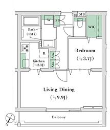 都営三田線 白山駅 徒歩4分の賃貸マンション 1階1LDKの間取り
