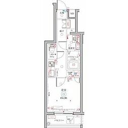 クレヴィスタ大塚 1階1Kの間取り