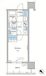 JR埼京線 板橋駅 徒歩8分の賃貸マンション 9階1Kの間取り