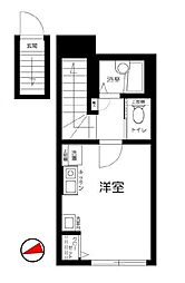 東武東上線 東武練馬駅 徒歩6分の賃貸アパート 1階ワンルームの間取り