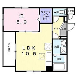 間取図画像 1LDK
