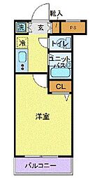 スカイコート練馬桜台 1Kの間取図画像