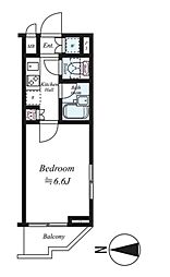 ルーブル練馬 1Kの間取図画像
