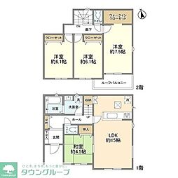 Kolet八王子川口#04 4LDKの間取り