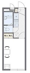 レオパレスパルティ−タ 1階1Kの間取り