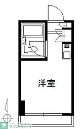 メゾンド・ノアロゼ 4階ワンルームの間取り