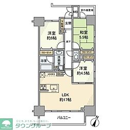 ベレッサ高尾ステーションビュー 3階3LDKの間取り