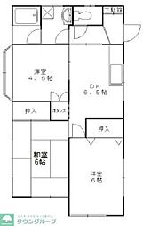 ファミリーハイツ 1階3DKの間取り
