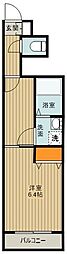 ベルシティ南街 1階1Kの間取り