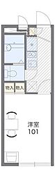 JR青梅線 河辺駅 徒歩20分の賃貸アパート 2階1Kの間取り
