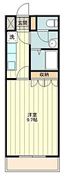 西武拝島線 西武立川駅 徒歩18分の賃貸アパート 1階1Kの間取り
