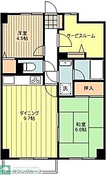 ライオンズマンション東青梅 2SDKの間取図画像