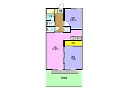 フィールド2 2LDKの間取図画像