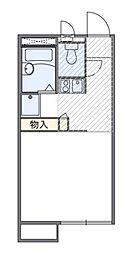 レオパレス琴ケ原 1Kの間取図画像