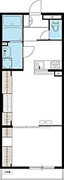 リブリ・iRay 1LDKの間取図画像