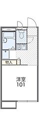 レオパレス琴ケ原 1Kの間取図画像