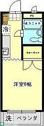 グリーンパレス秋川 1Kの間取図画像