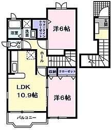 グランフィオーレ 2LDKの間取図画像