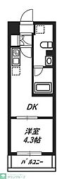 リヴシティ八王子 1DKの間取図画像