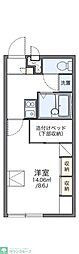 レオパレスジゴジ1 1Kの間取図画像