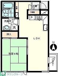 BELLWINS-17 1LDKの間取図画像