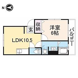 Casa.+ 1LDKの間取図画像