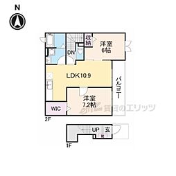 ソレイユ 2LDKの間取図画像