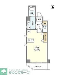 コンフォート山嘉 ワンルームの間取図画像