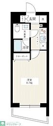 AZEST新桜台 1Kの間取図画像