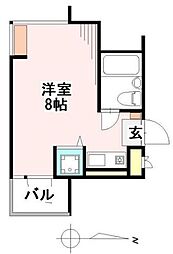 プレール荻窪南 ワンルームの間取図画像