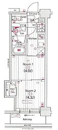 ガーラ・プレシャス練馬 2Kの間取図画像