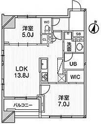GRANPASEO明大前 2LDKの間取図画像