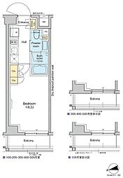 RESIDENCEKLENJI 1Kの間取図画像