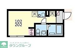 (仮称)Forte Higashi-Koenji ワンルームの間取図画像