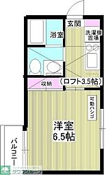 ピュア氷川台二番館 1Kの間取図画像