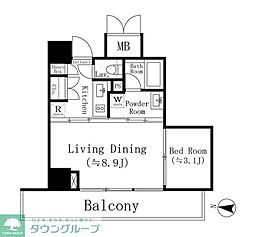 KOENJICROSSOVER 1LDKの間取図画像