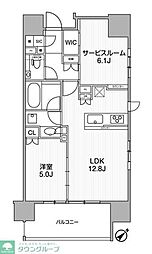 ディームス渋谷本町 1SLDKの間取図画像