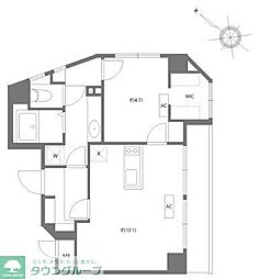 メゾンアタカ 1LDKの間取図画像