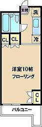 スカイコート野方 ワンルームの間取図画像