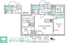 パークアクシス板橋本町ステーションゲート 10階3LDKの間取り