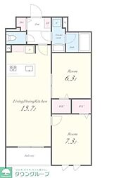 Stadt Nerima-kasugacho 3階2LDKの間取り