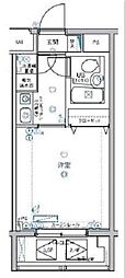 GRAZIA方南町 2階ワンルームの間取り
